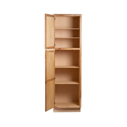 Backwoods Cabinetry RTA (Ready-to-Assemble) T2484.24L - Rustic Hickory Clear Pantry Cabinet 24"Wx84"Hx24"D