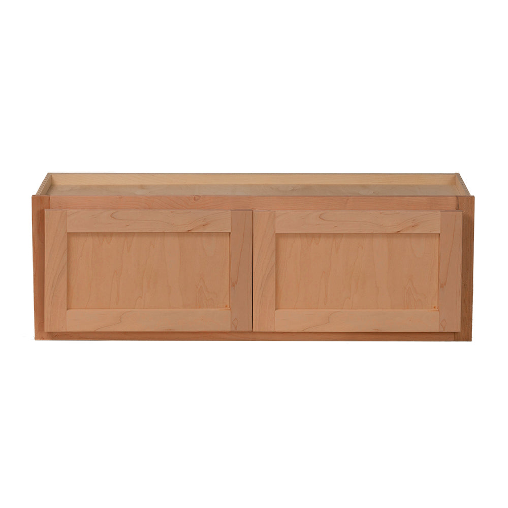 Backwoods Cabinetry RTA (Ready-to-Assemble) W3612.BUTT - Raw Cherry 36"Wx12"Hx12"D Refrigerator Wall Cabinet