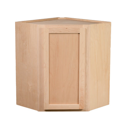Backwoods Cabinetry RTA (Ready-to-Assemble) WDC2442 - Raw Maple 24"Wx42"Hx12"D Wall Corner Cabinet