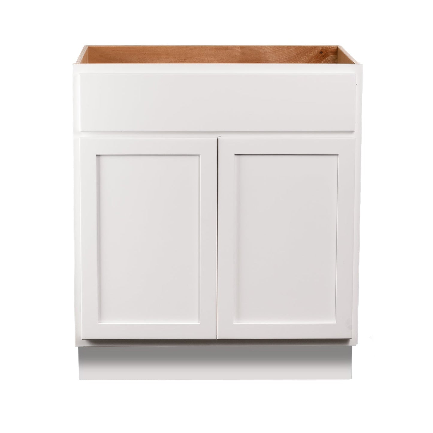 Backwoods Cabinetry RTA (Ready-to-Assemble) VSB30.34.21 - Pure White Vanity Base Cabinet | 30"Wx34.5"Hx21"D