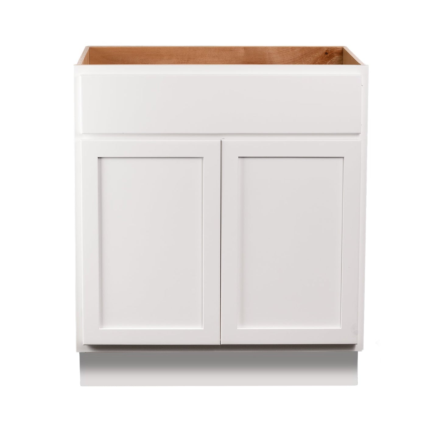 Backwoods Cabinetry RTA (Ready-to-Assemble) VSB30.34.18 - Pure White Vanity Base Cabinet | 30"Wx34.5"Hx18"D
