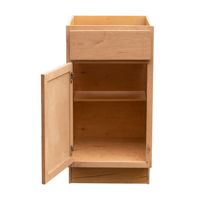 Backwoods Cabinetry RTA (Ready-to-Assemble) B18.L - Raw Cherry Base Cabinet | 18"Wx34.5"Hx24"D