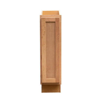 Backwoods Cabinetry RTA (Ready-to-Assemble) B9.FH.R - Raw Cherry Base Cabinet | 9"Wx34.5"Hx24"D