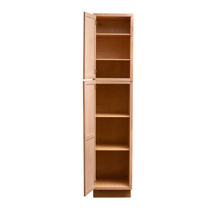 Backwoods Cabinetry RTA (Ready-to-Assemble) T2484.24.L - Raw Cherry Pantry Cabinet 24"Wx84"Hx24"D