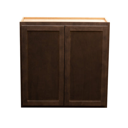 Backwoods Cabinetry RTA (Ready-to-Assemble) W3630.BUTT - Espresso Stain 36"Wx30"Hx12"D Wall Cabinet