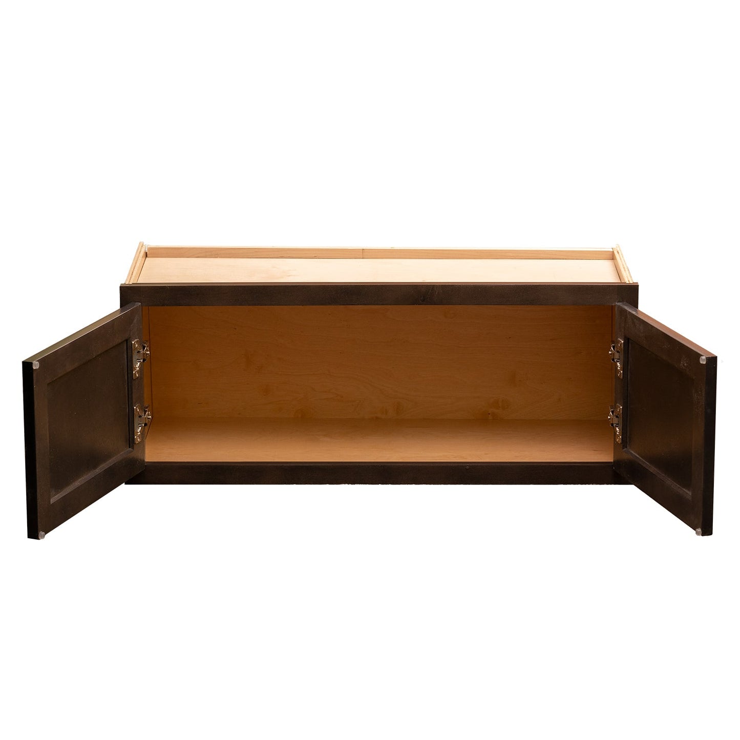 Backwoods Cabinetry RTA (Ready-to-Assemble) W3612.24.BUTT - Espresso Stain 36"Wx12"Hx24"D Wall Refrigerator