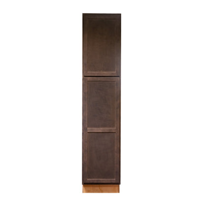 Backwoods Cabinetry RTA (Ready-to-Assemble) T2484.24.L - Espresso Stain Pantry Cabinet 24"Wx84"Hx24"D