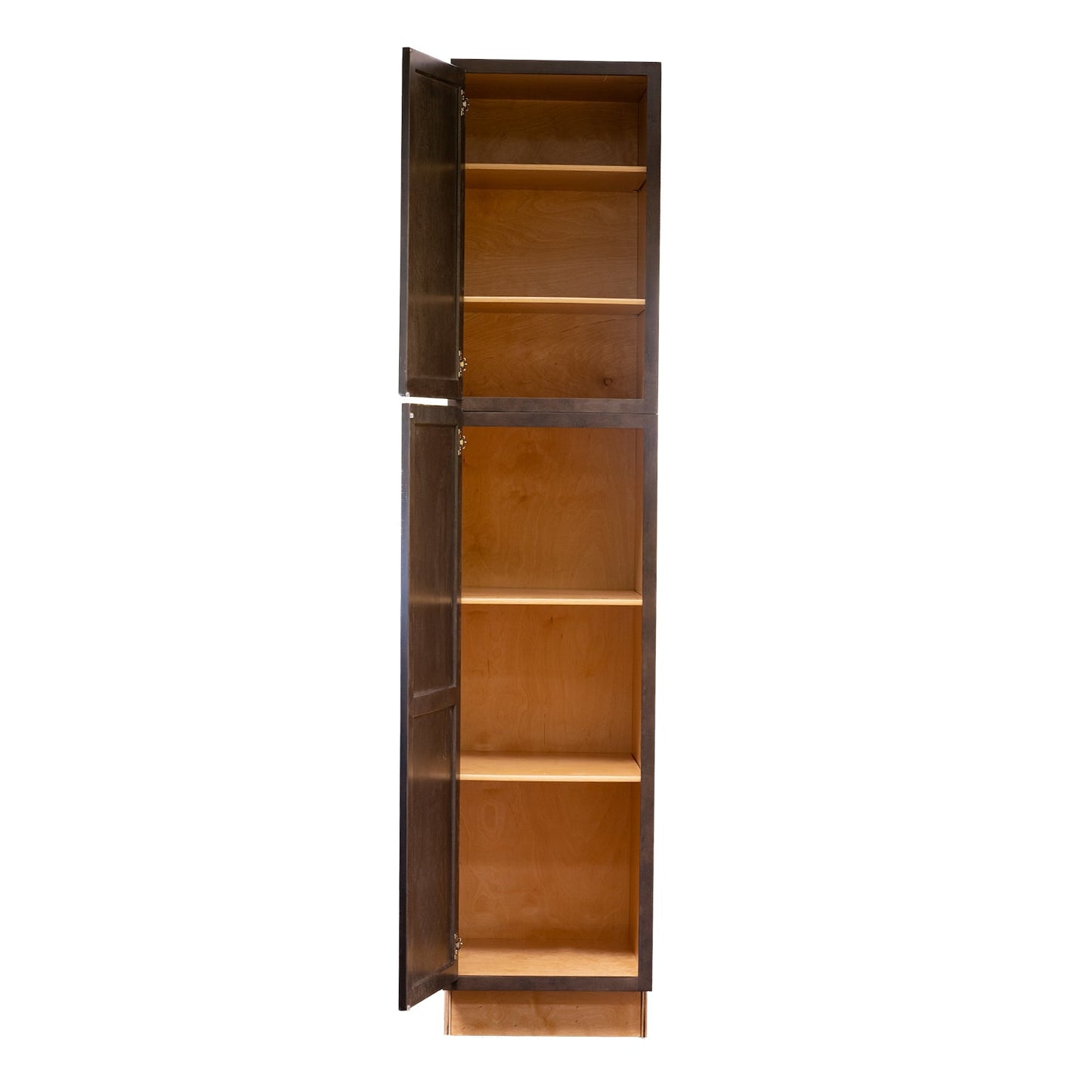 Backwoods Cabinetry RTA (Ready-to-Assemble) T2484.24.L - Espresso Stain Pantry Cabinet 24"Wx84"Hx24"D
