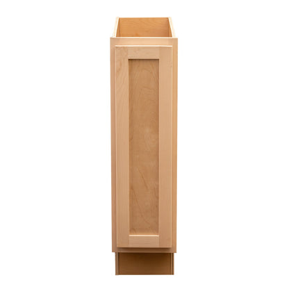 Backwoods Cabinetry RTA (Ready-to-Assemble) B9.FH.L - Raw Maple Base Cabinet | 9"Wx34.5"Hx24"D