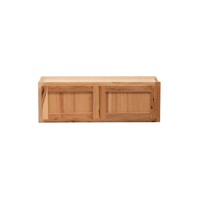 Backwoods Cabinetry RTA (Ready-to-Assemble) W3618.24.BUTT - Rustic Hickory Clear 36"Wx18"Hx24"D Microwave Wall Cabinet
