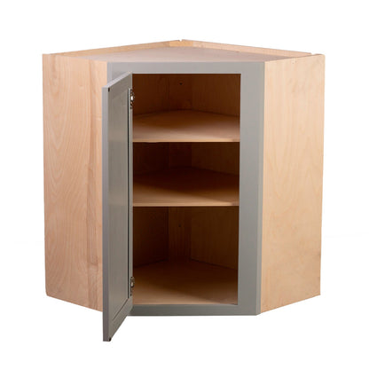Backwoods Cabinetry RTA (Ready-to-Assemble) WDC2436 - Magnetic Grey 24"WX36"HX12"D Wall Corner Cabinet