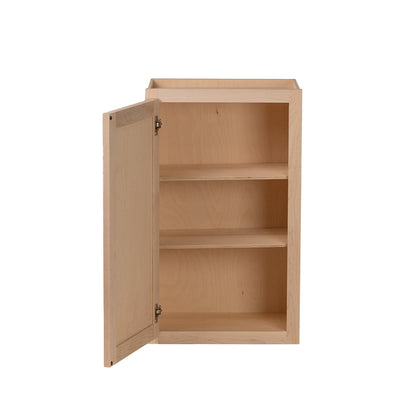Backwoods Cabinetry RTA - Winding River Collection - W2430 - Raw Maple 24"Wx30"Hx12"D Wall cabinet