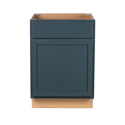 Backwoods Cabinetry RTA (Ready-to-Assemble) B18.L - Needlepoint Navy Base Cabinet | 18"Wx34.5"Hx24"D
