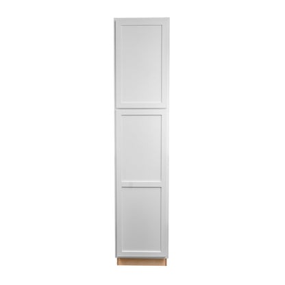 Backwoods Cabinetry RTA (Ready-to-Assemble) T1884.24.L - Pure White Pantry Cabinet 18"Wx84"Hx24"D